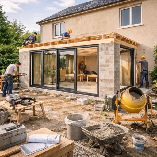 Extension de maison par l’extérieur en Île-de-France
